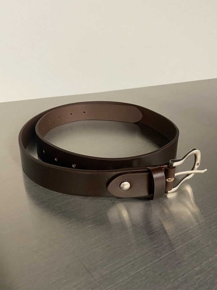 [당일발송] Real leather belt - brown